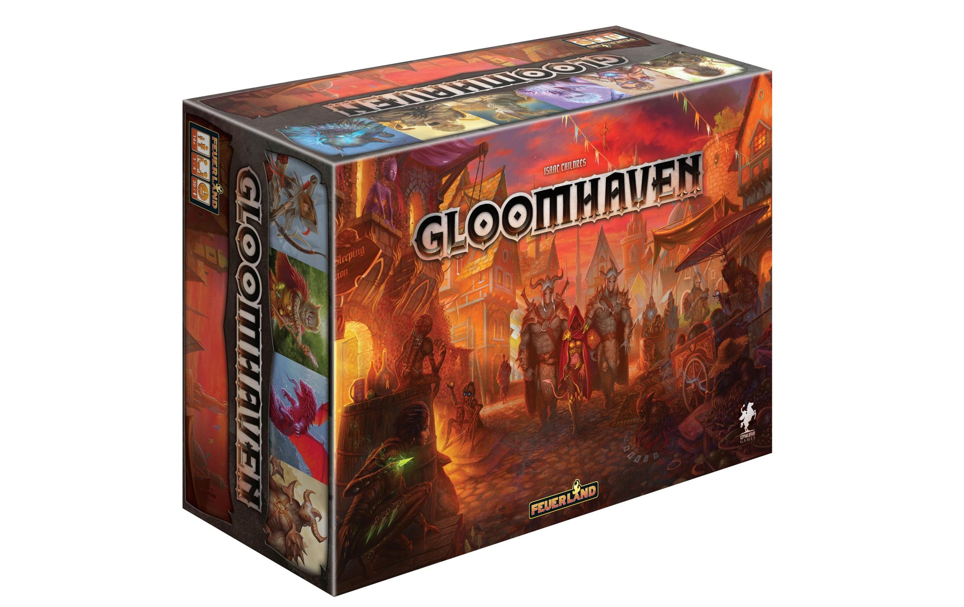 Feuerland Gloomhaven – Strategiespiel, 1–4 Spieler, ab 12 Jahren, 150 Min., DE