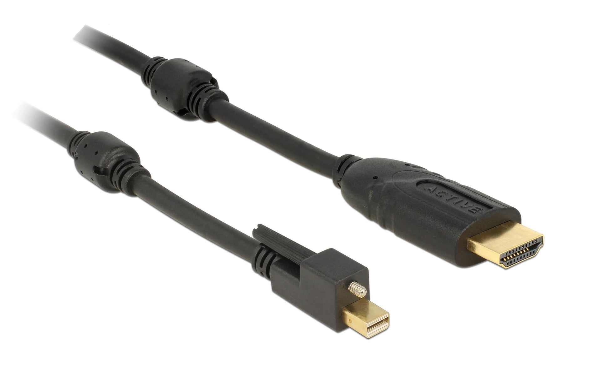 DeLOCK Mini-DisplayPort auf HDMI Kabel DP 1.2 4K 60 Hz – 2 m – verriegelbar