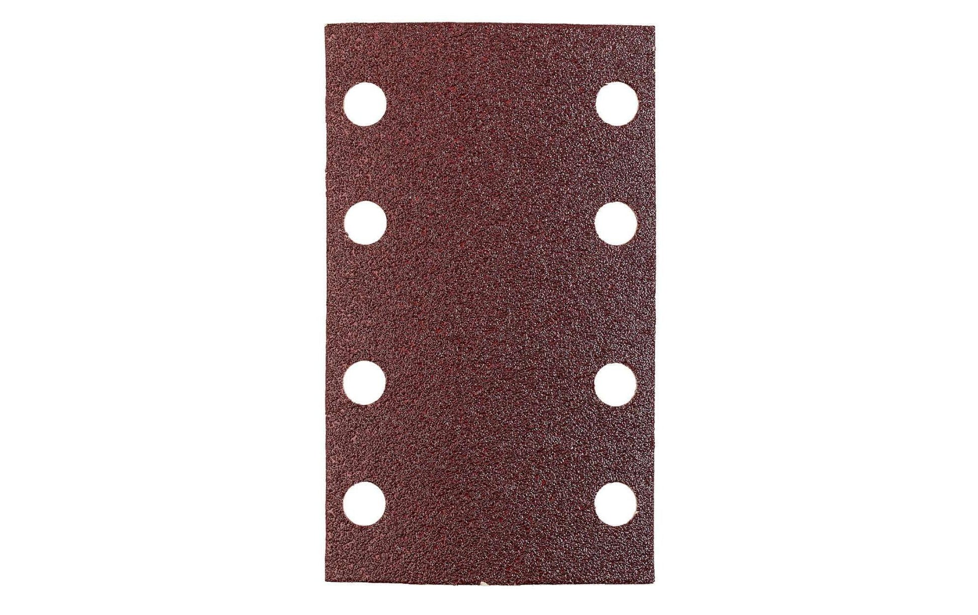kwb Schleifpapier 80 × 133 mm Korund, P120 – für Kunststoff – 5 Stk – gelocht, 8 Löcher