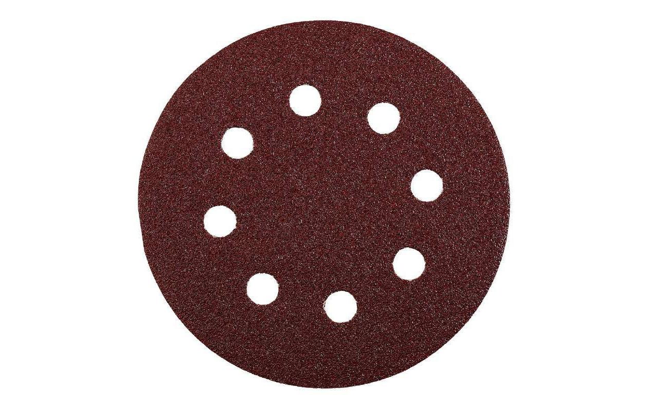 kwb Schleifscheibe 125 mm P240 – Klett, gelocht – 20 Stk – für Metall & Holz – für Exzenterschleifer