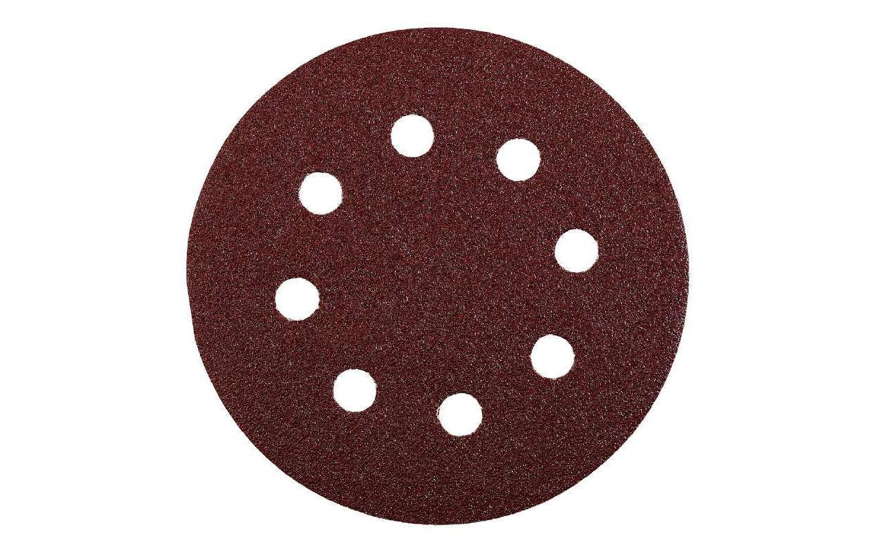 kwb Haftschleifscheiben 125 mm – 5 Stk – gelocht – für Kunststoff – für Exzenterschleifer