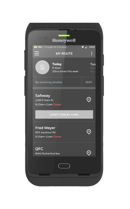 Honeywell CT40 – 5", 4/32 GB, 4G/WLAN 5, 1D/2D, N6603 Std Range, IP64, Android 7.1.1