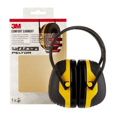3M X2A Kapselgehörschutz – SNR 31 dB – Schwarz/Gelb