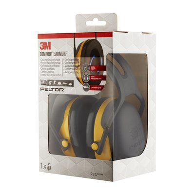 3M X2A Kapselgehörschutz – SNR 31 dB – Schwarz/Gelb