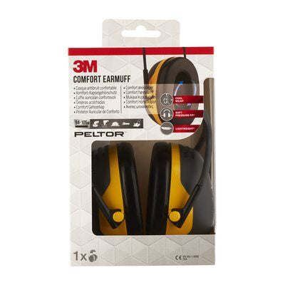 3M X2A Kapselgehörschutz – SNR 31 dB – Schwarz/Gelb