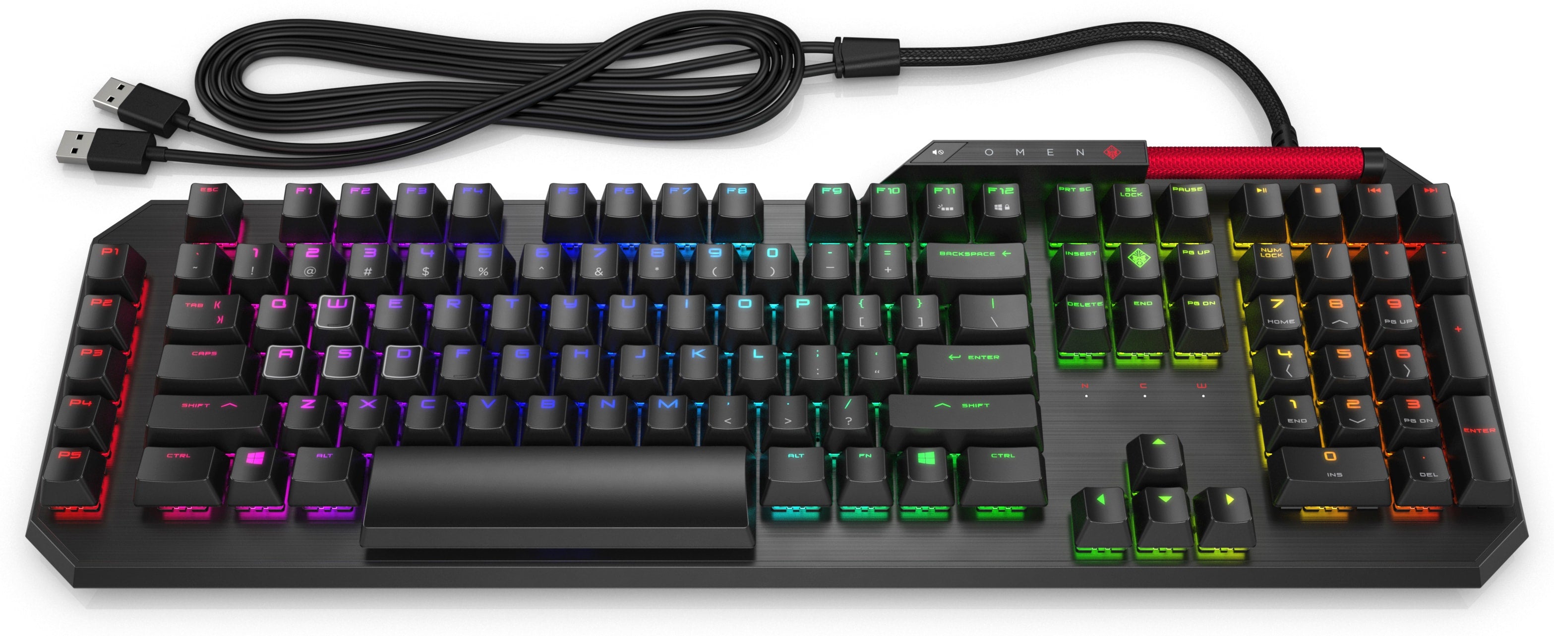 HP OMEN Sequencer – Gaming-Tastatur – mechanisch – kabelgebunden (USB) – beleuchtet – schwarz