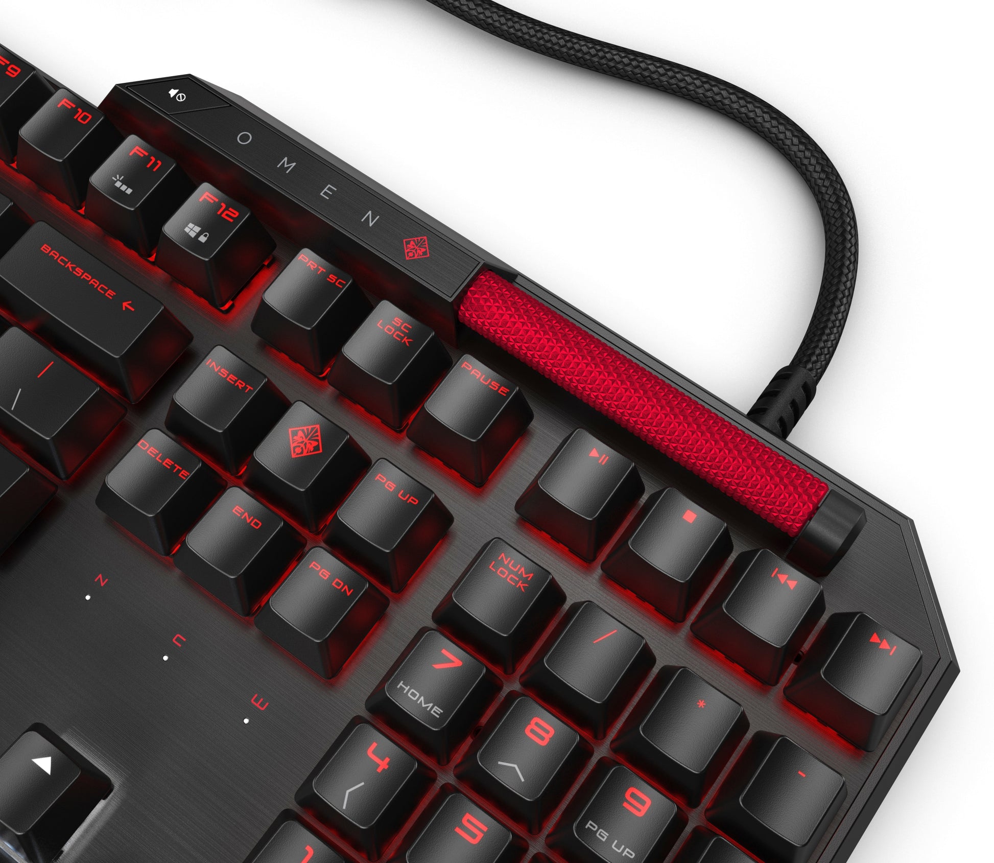 HP OMEN Sequencer – Gaming-Tastatur – mechanisch – kabelgebunden (USB) – beleuchtet – schwarz