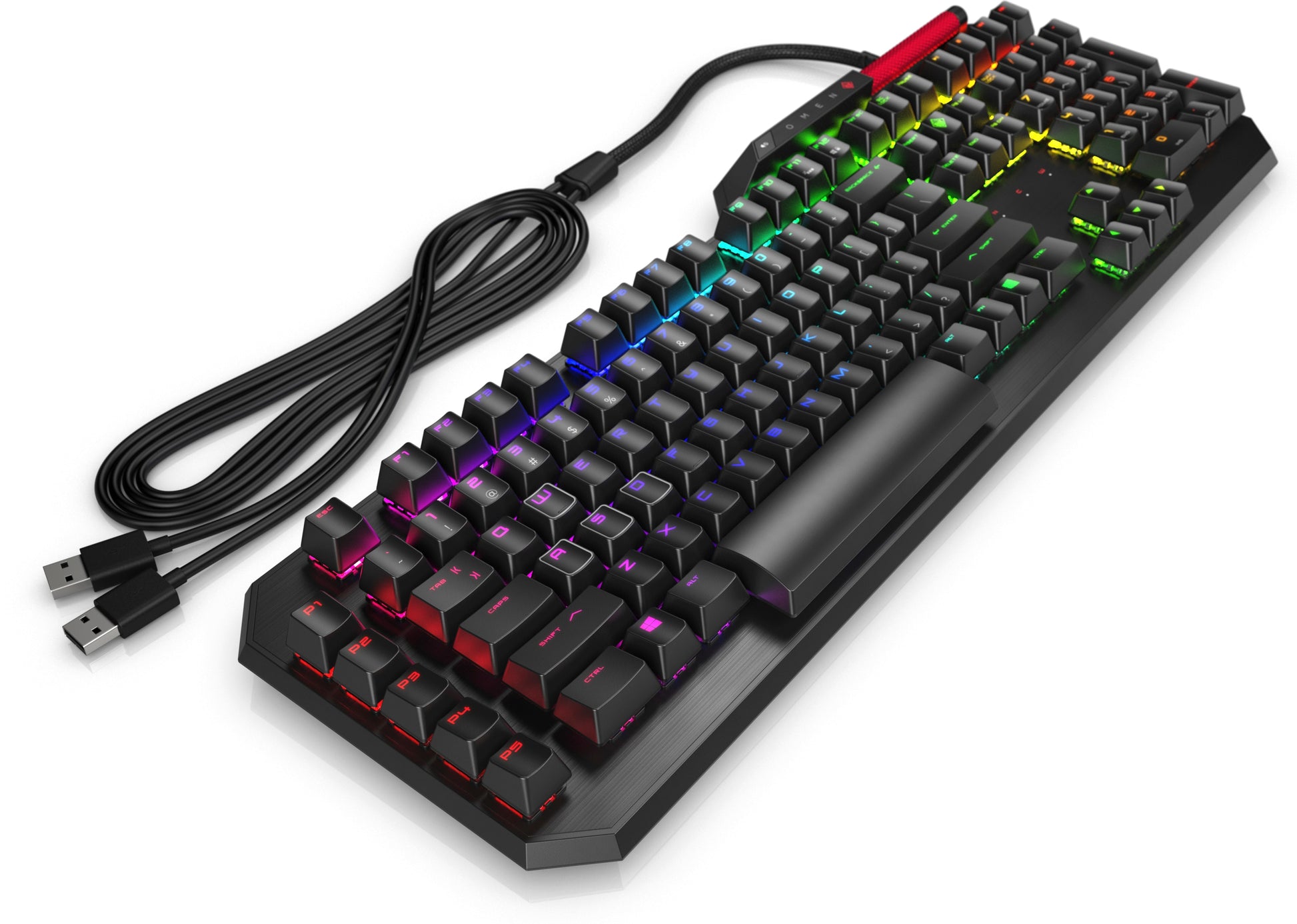 HP OMEN Sequencer – Gaming-Tastatur – mechanisch – kabelgebunden (USB) – beleuchtet – schwarz
