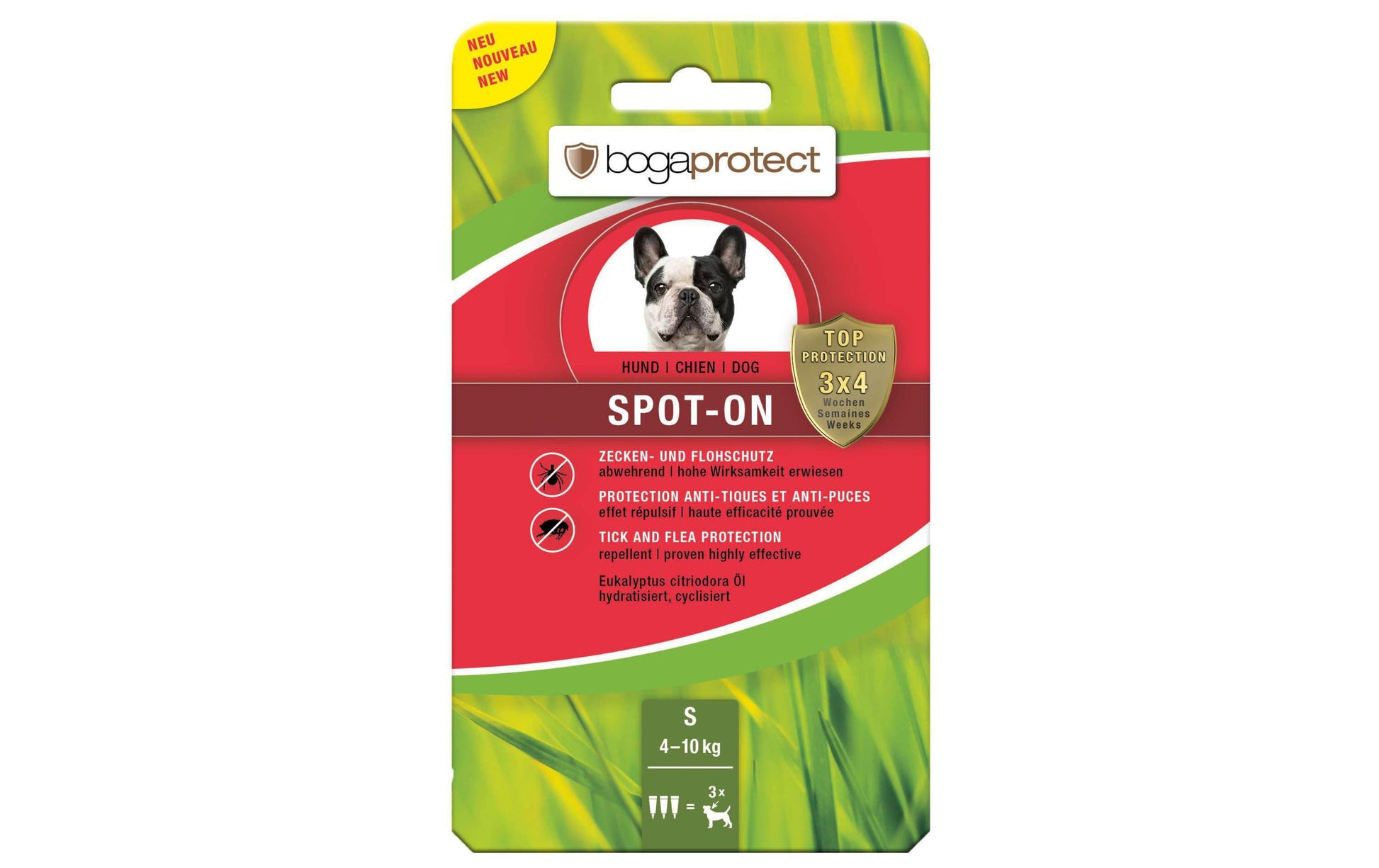 Bogar bogaprotect Spot-on – 3.6 ml – 3 Stk. – für Hunde 4–10 kg