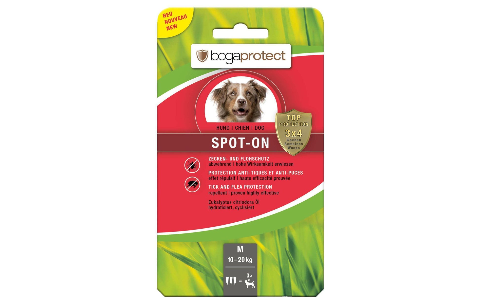 Bogar Spot-on – 6,6 ml – 3 Stk. – für Hunde (10–20 kg)