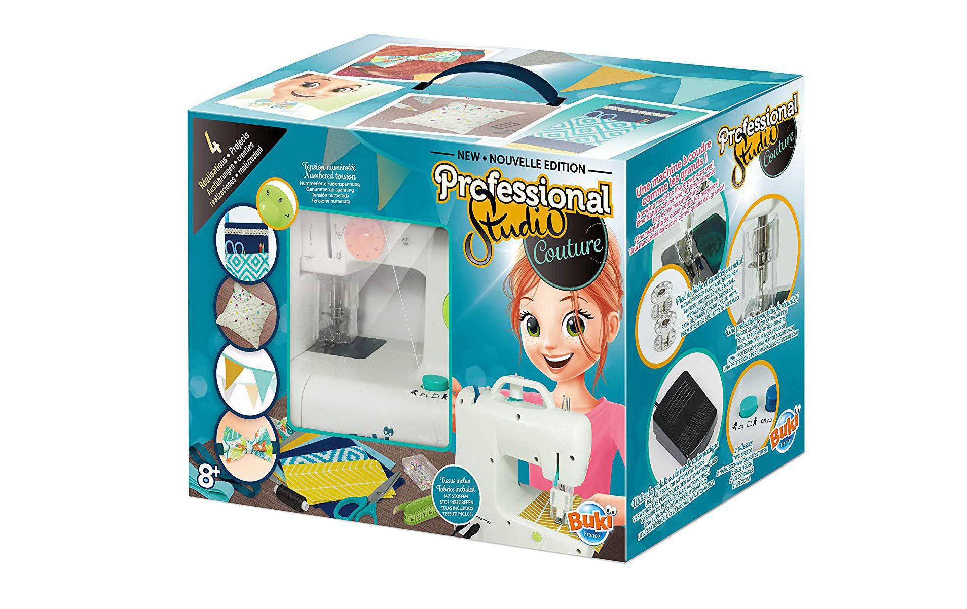 Buki 5410 Nähmaschine (Spielzeug) – Netzbetrieb – ab 8 J. – Kunststoff, Textil – Weiss – CE