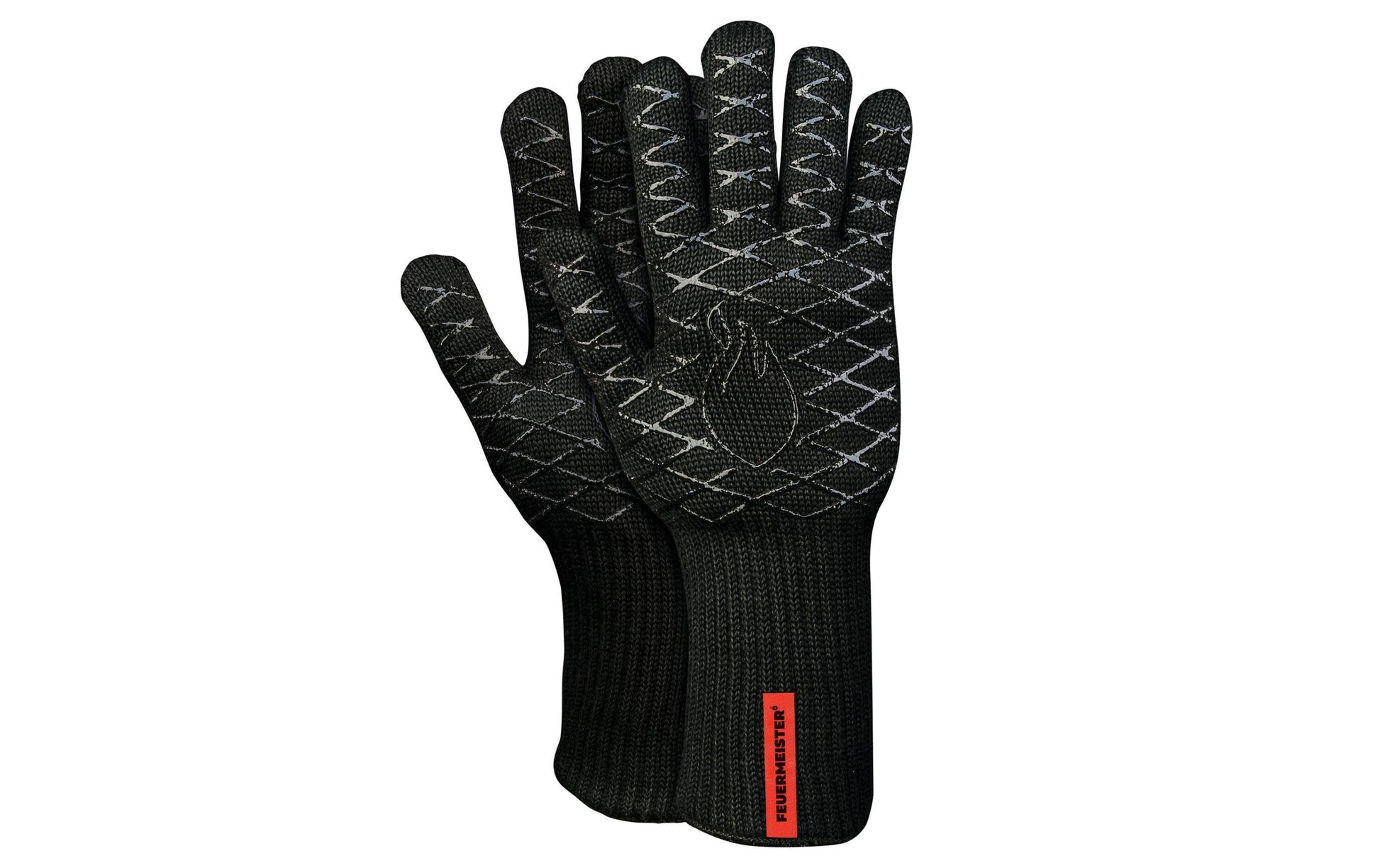Feuermeister Hitzehandschuhe Grösse 10, 32 cm (L), Umfang 28 cm, Aramid, Schwarz
