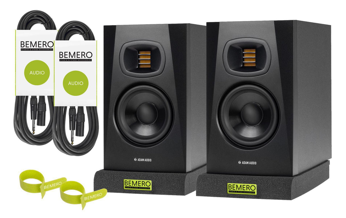 Adam Audio T5V – Aktivlautsprecher (Paar) – 2-Wege, 70 W, 45–25’000 Hz – Schwarz