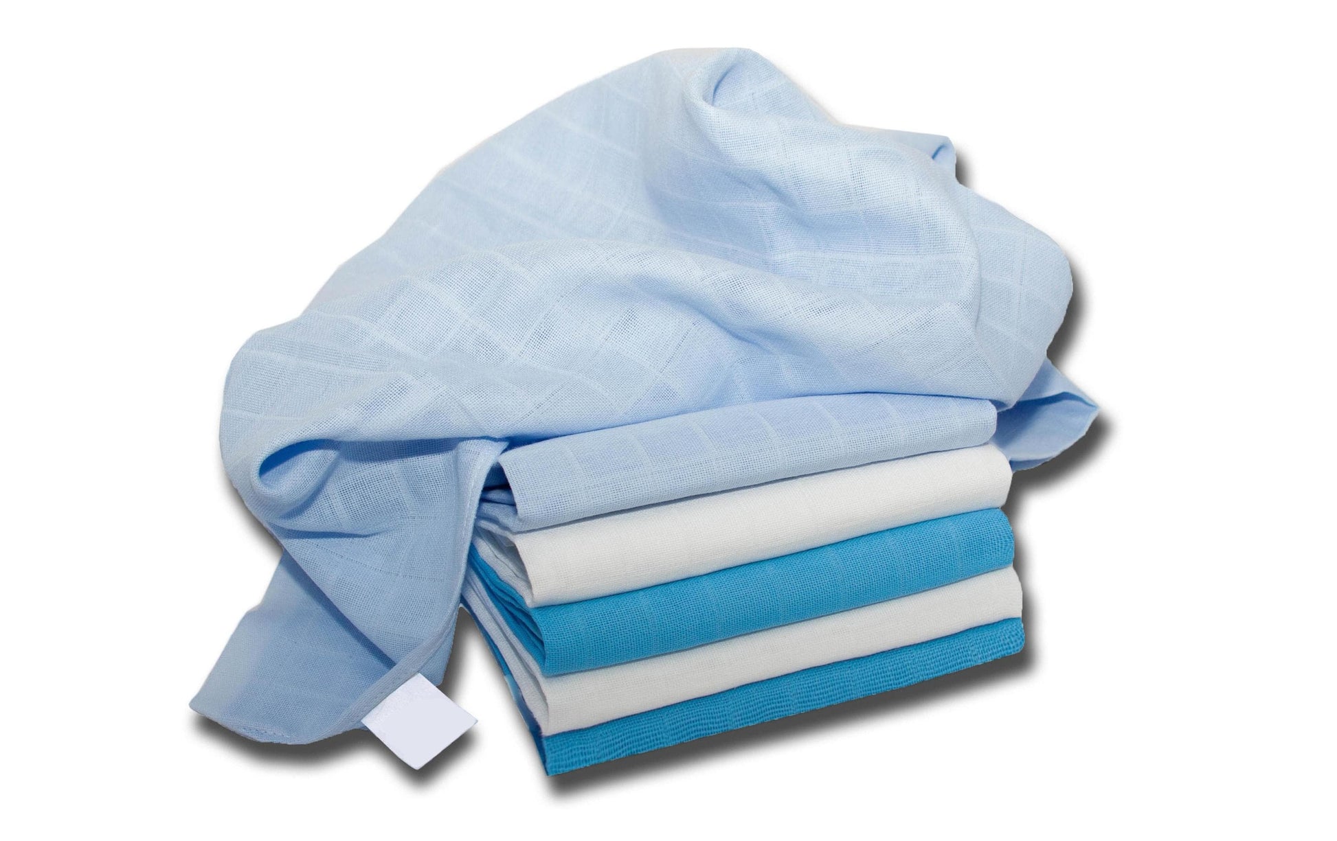 Makian Wohndecke – Baumwolle, Blau/Weiss – 70 × 70 cm