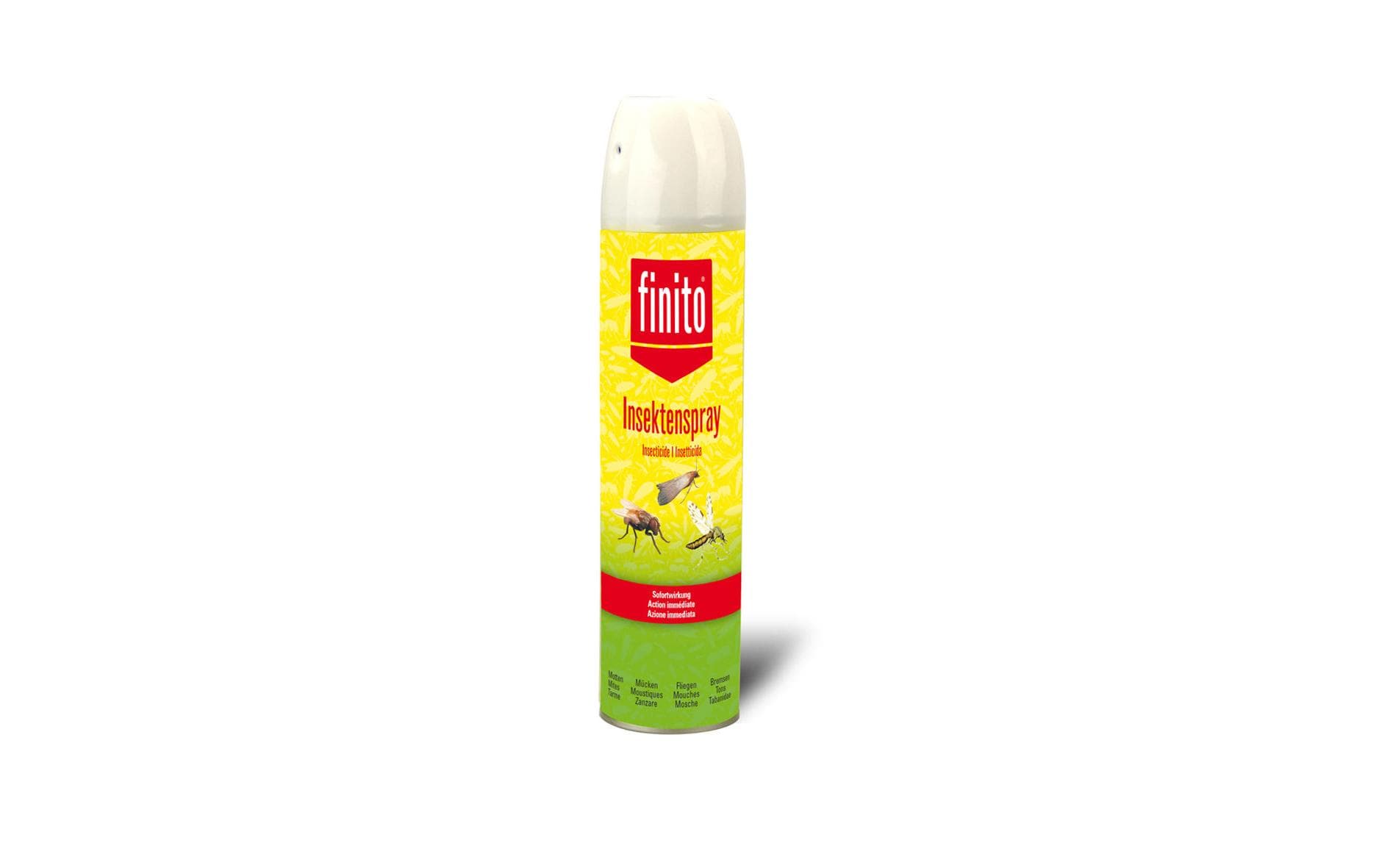 finito Insektenspray – 400 ml – gelb, grün – für Fluginsekten