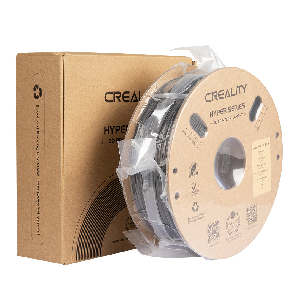 Creality 3D-Drucker-Filament Hyper PLA-Carbon 1,75 mm Schwarz, 1 kg – für Creality K1-C, K1 Max