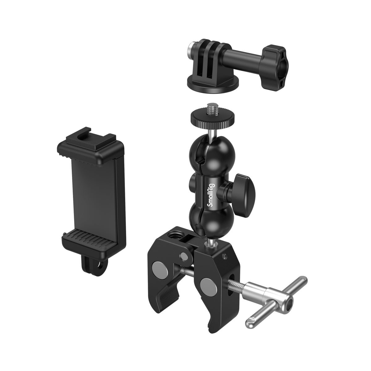 SmallRig 4373 Krabbenförmige Super-Klemme Montageklemme – für Actioncams