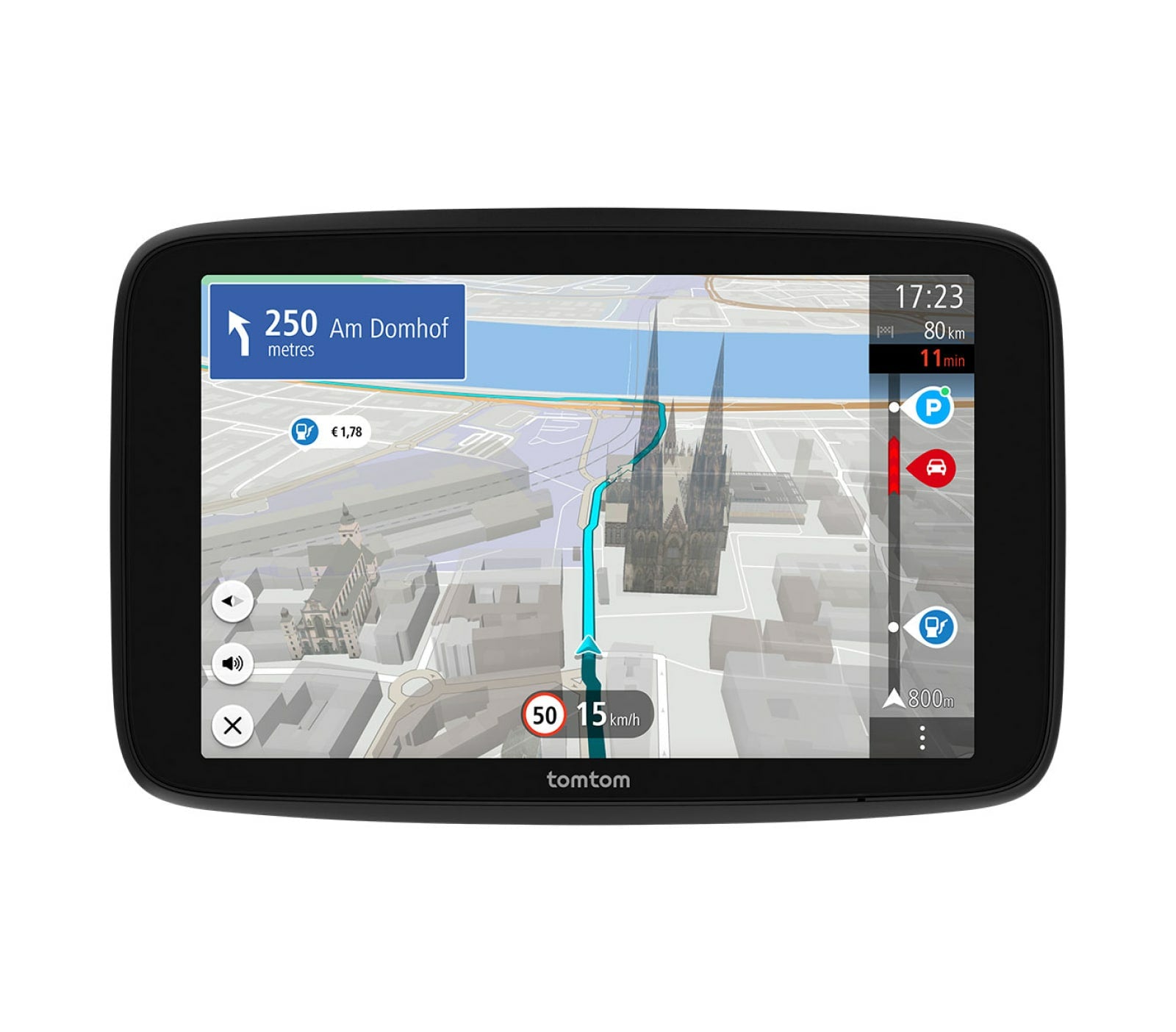 TomTom GO Navigator 2. Gen. 7 – 7" GPS-Navigator, Multitouch, 32 GB, Schwarz