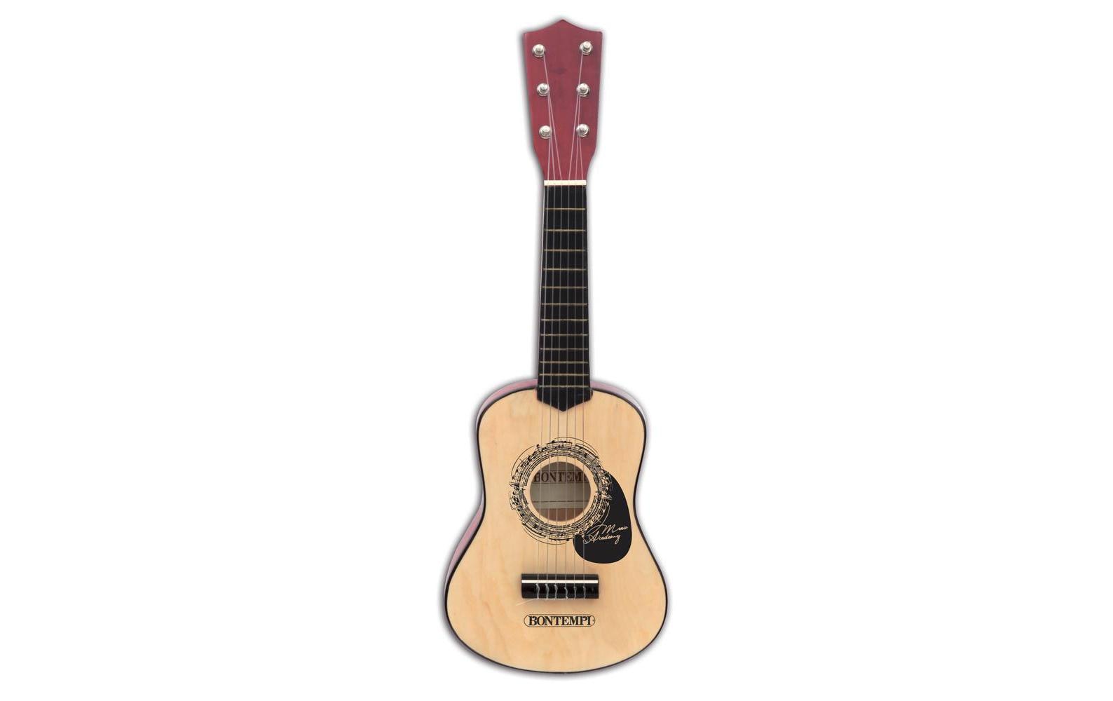 Bontempi Gitarre 6 Saiten – 55 cm – Holz – schwarz – ab 3 Jahren
