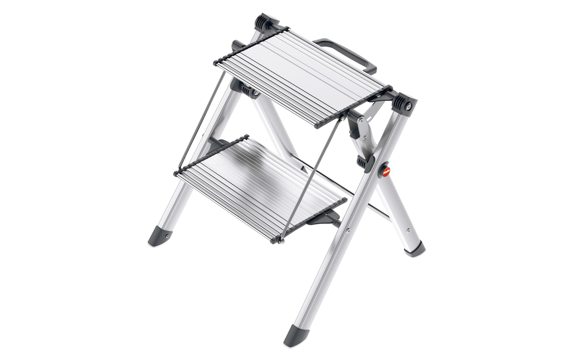 Hailo Trittleiter MK80 ComfortLine – 2 Stufen, 150 kg, Aluminium