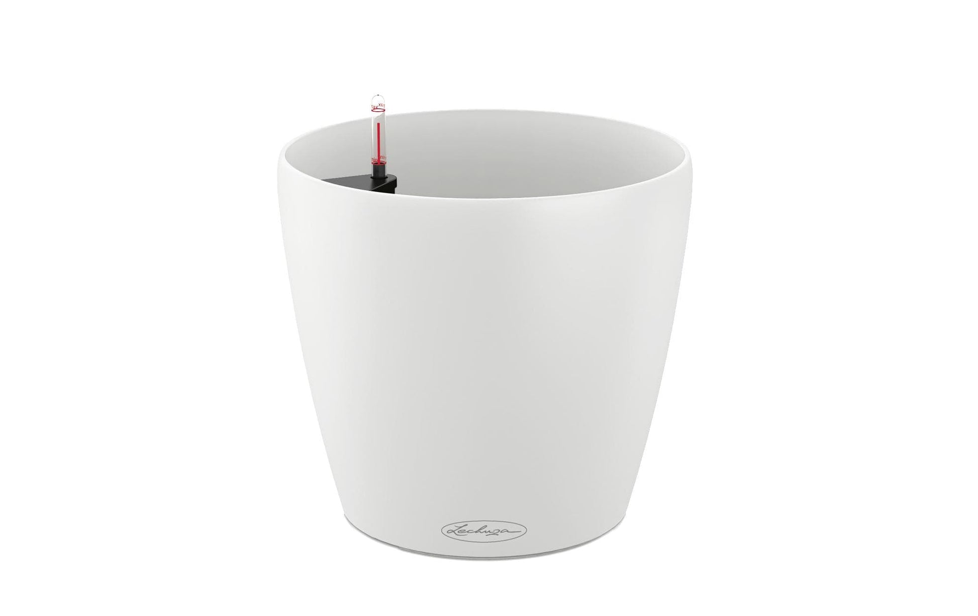 LECHUZA Pflanzentopf – Ø 21,5 × 20,5 cm – Polypropylen (PP) & Polycarbonat (PC), Weiss