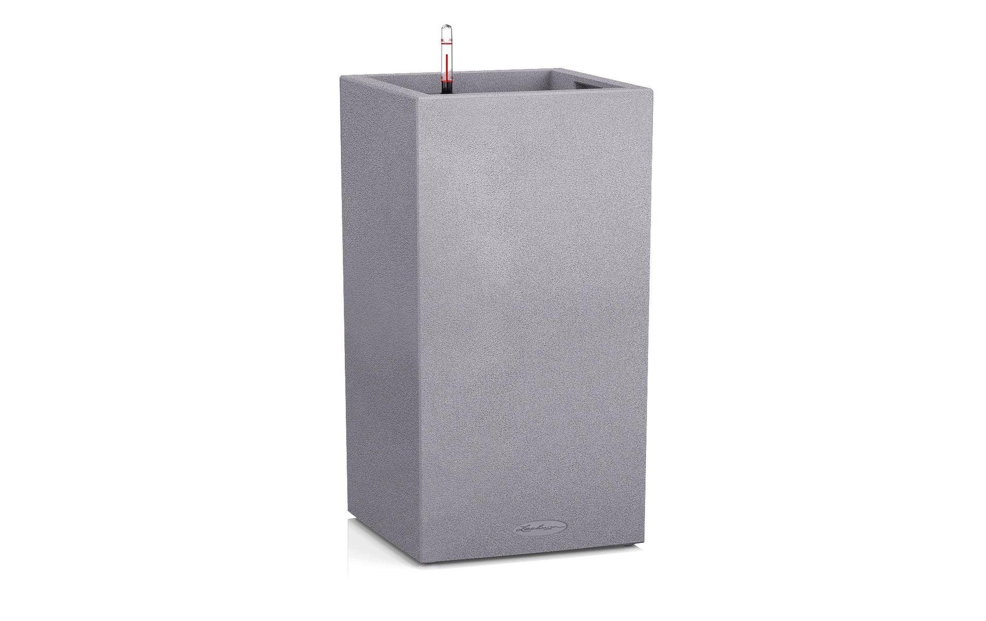 LECHUZA Canto Color High 40 Pflanzgefäss – 40 × 76 × 40 cm – Polypropylen, Grau