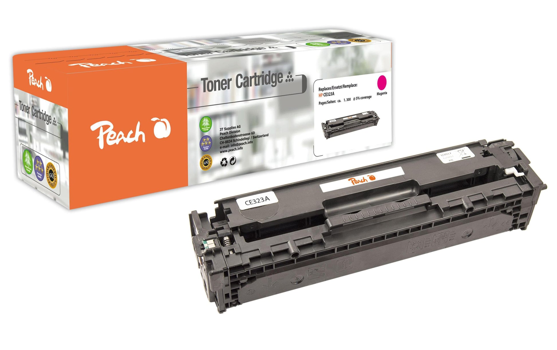 Peach 110573 (CE323A) Magenta Toner – Kompatibel – 1'300 Seiten – für HP LaserJet Pro CP 1525