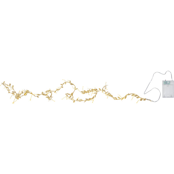 Star Trading Winny Lichterkette – Starterset, 2,5 m, 0,5 W, Warmweiss, Gold, Timer, Batteriebetrieb 3× AA