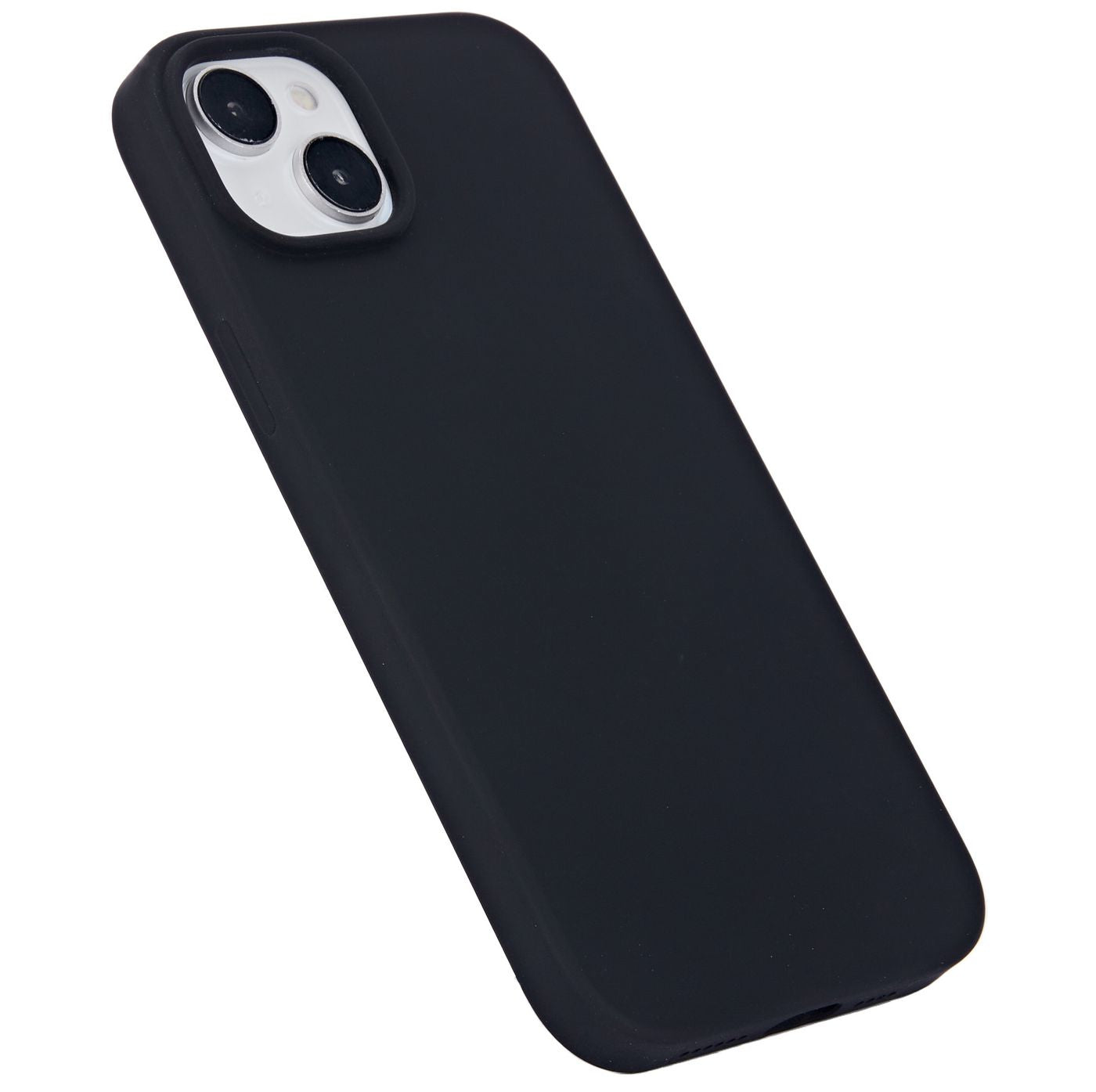 eSTUFF INFINITE ROME Backcover – für Apple iPhone 15 Plus, Mikrofaser+PC+Silikon, schwarz, GRS-zertifiziert