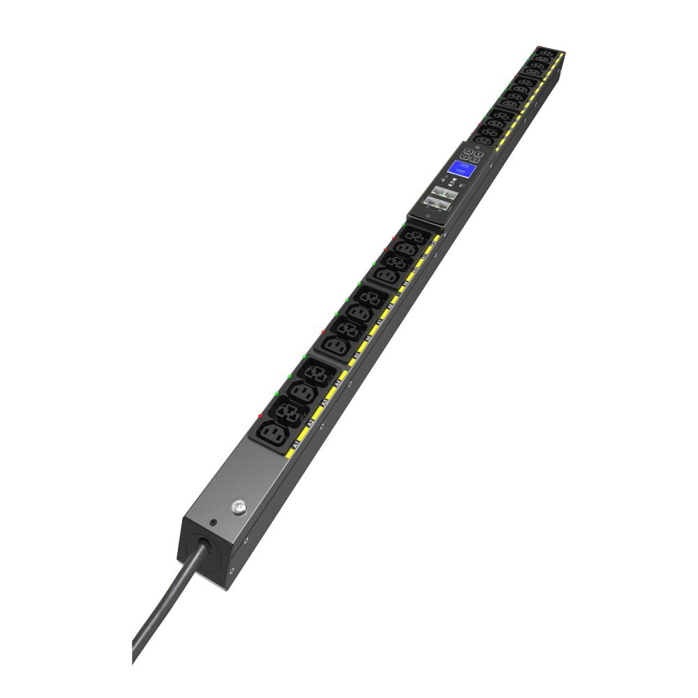 Eaton Rack-PDU Managed 0U, einphasig 3,7 kW, (12×C13 + 12×C39), Eingang C20 16 A – schwarz