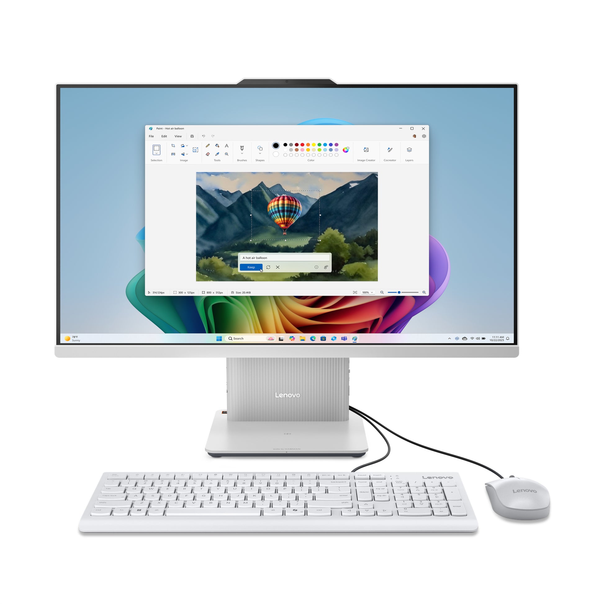 Lenovo Ideacentre All-in-One – 27" Full HD, AMD Ryzen 5 220, 16 GB RAM, 1 TB SSD, Windows 11 Home