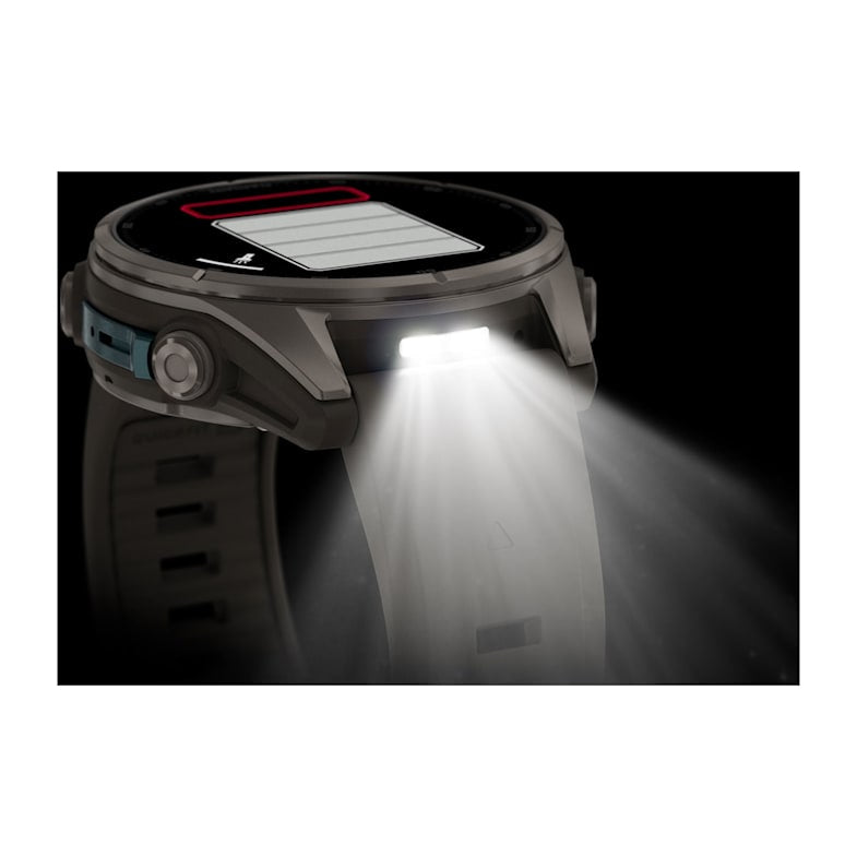 Garmin fēnix 9 43 mm GPS – Titan, Sportarmband, Grau, 100 m, für iPhone