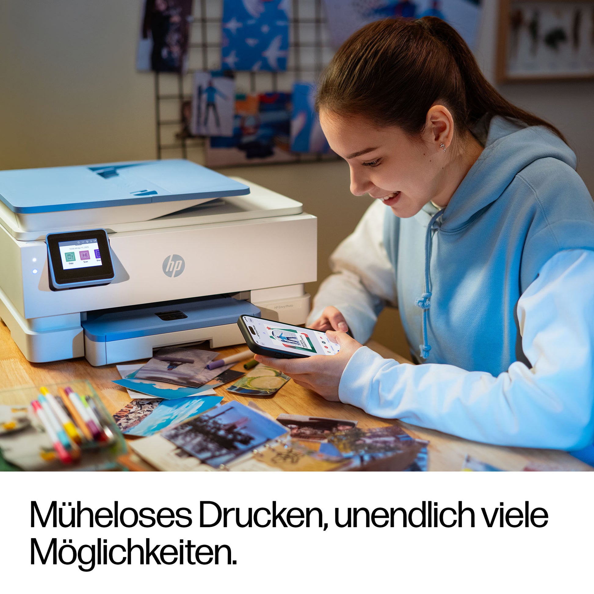 HP Envy Photo 7931 – Farbtintenstrahl-Multifunktionsdrucker, A4, 3-in-1, Duplex, ADF, WLAN, AirPrint, Mopria