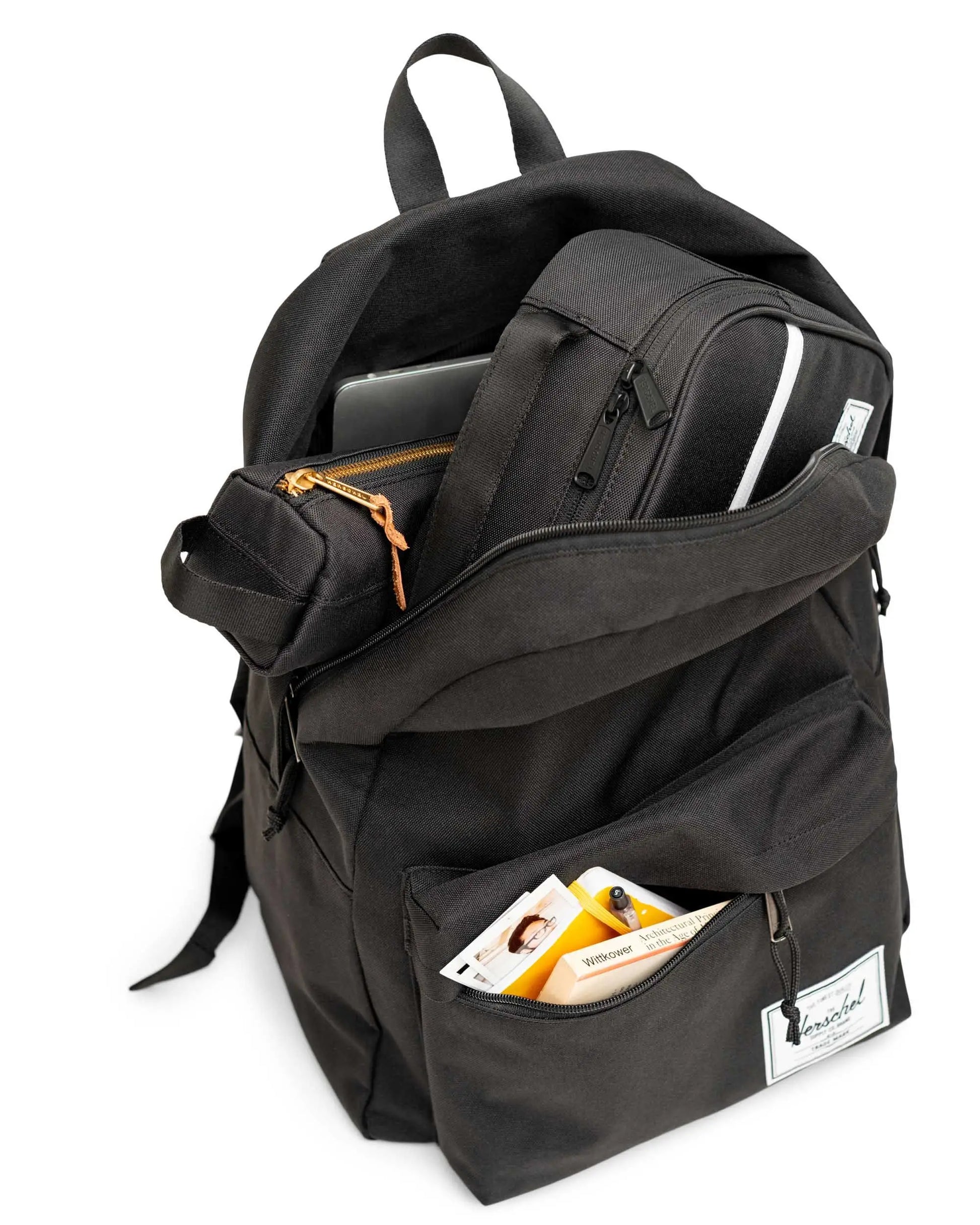 Herschel Classic XL – Freizeit-Rucksack – 30 l, recyceltes Material, schwarz