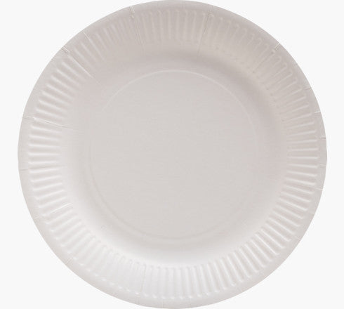 PRONAPPE Teller, Papier/Karton – Ø 23 cm, weiss – FSC – 50 Stk.