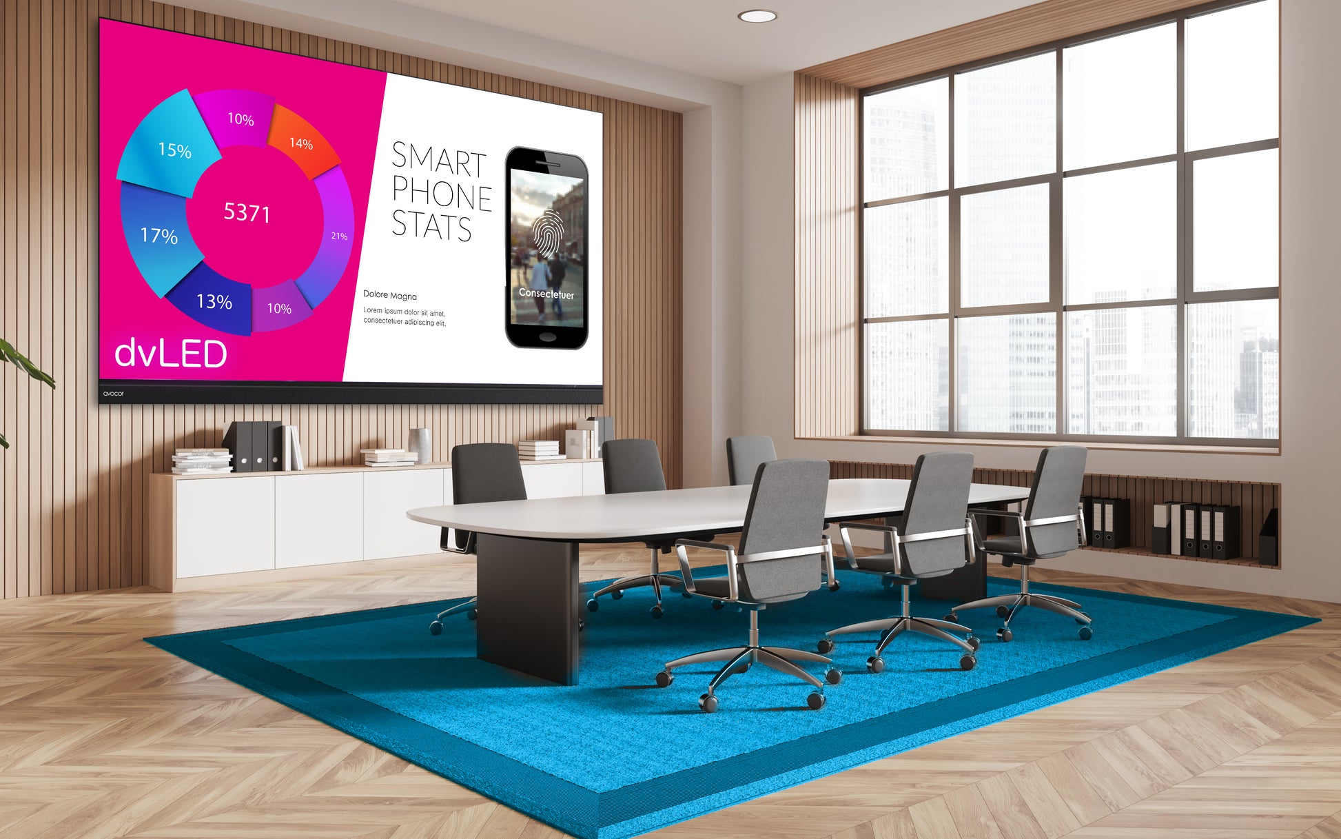 Avocor AVX-1320 – 132" Full HD Signage-Display, 550 cd/m²
