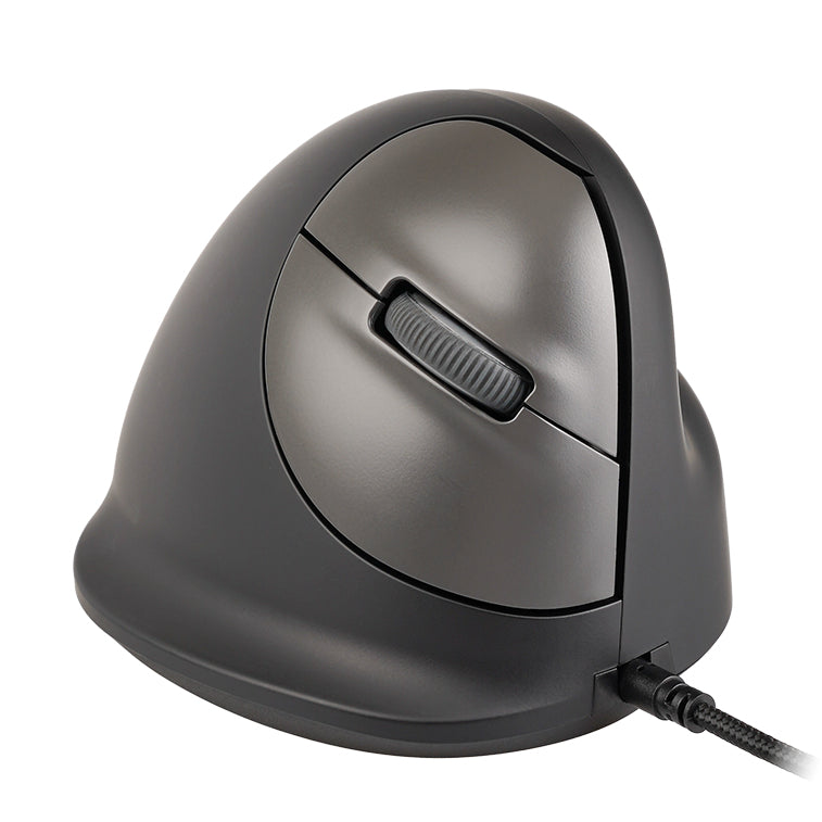 R-Go Tools Ergonomische Maus He Break – Maus – Kabelgebunden (USB‑A), 2400 DPI, Rechts, Schwarz
