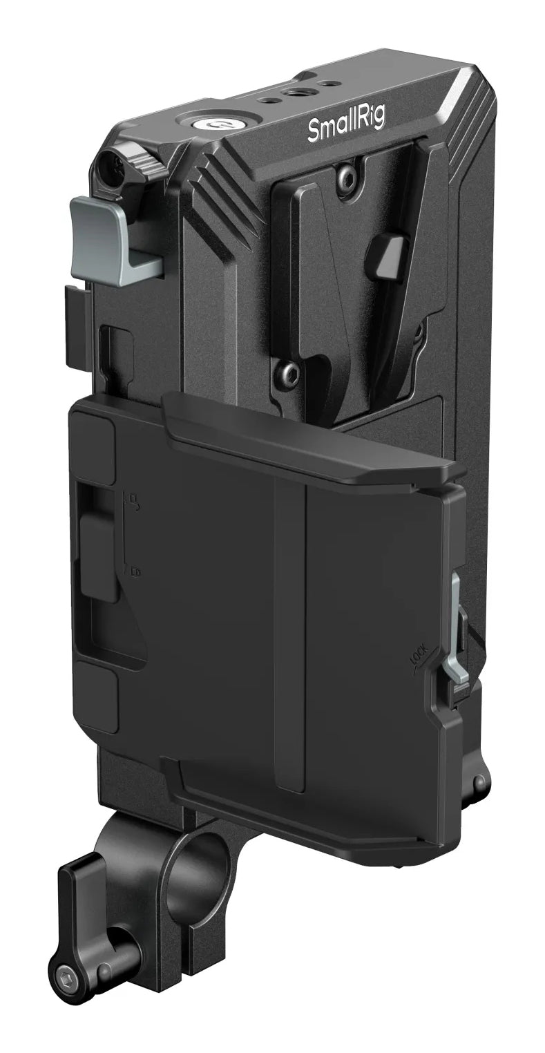 SmallRig 5226 V-Mount-Akkuplatte – 20 000 mAh, 16,8 V – für 15 mm LWS-Rod – Schwarz