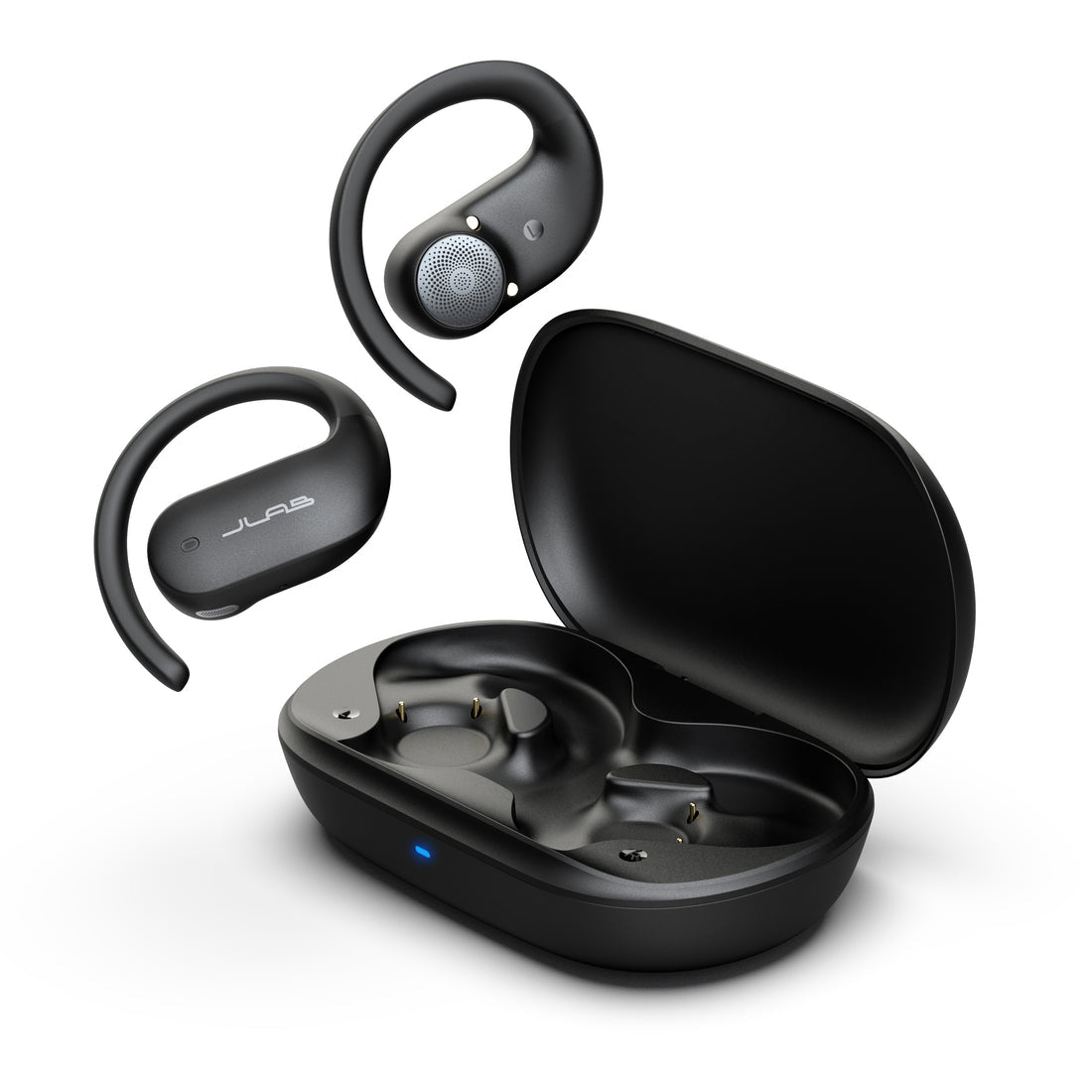 JLab JBuds Open Sport TWS In-Ear – Stereo, ANC, mit Ladecase, Schwarz, BT 5.1