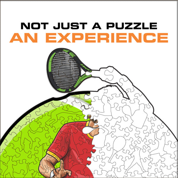 Iconic Puzzles Puzzle Rafael Nadal – 150 Teile – 21 × 30 cm – ab 10 Jahren – Holz