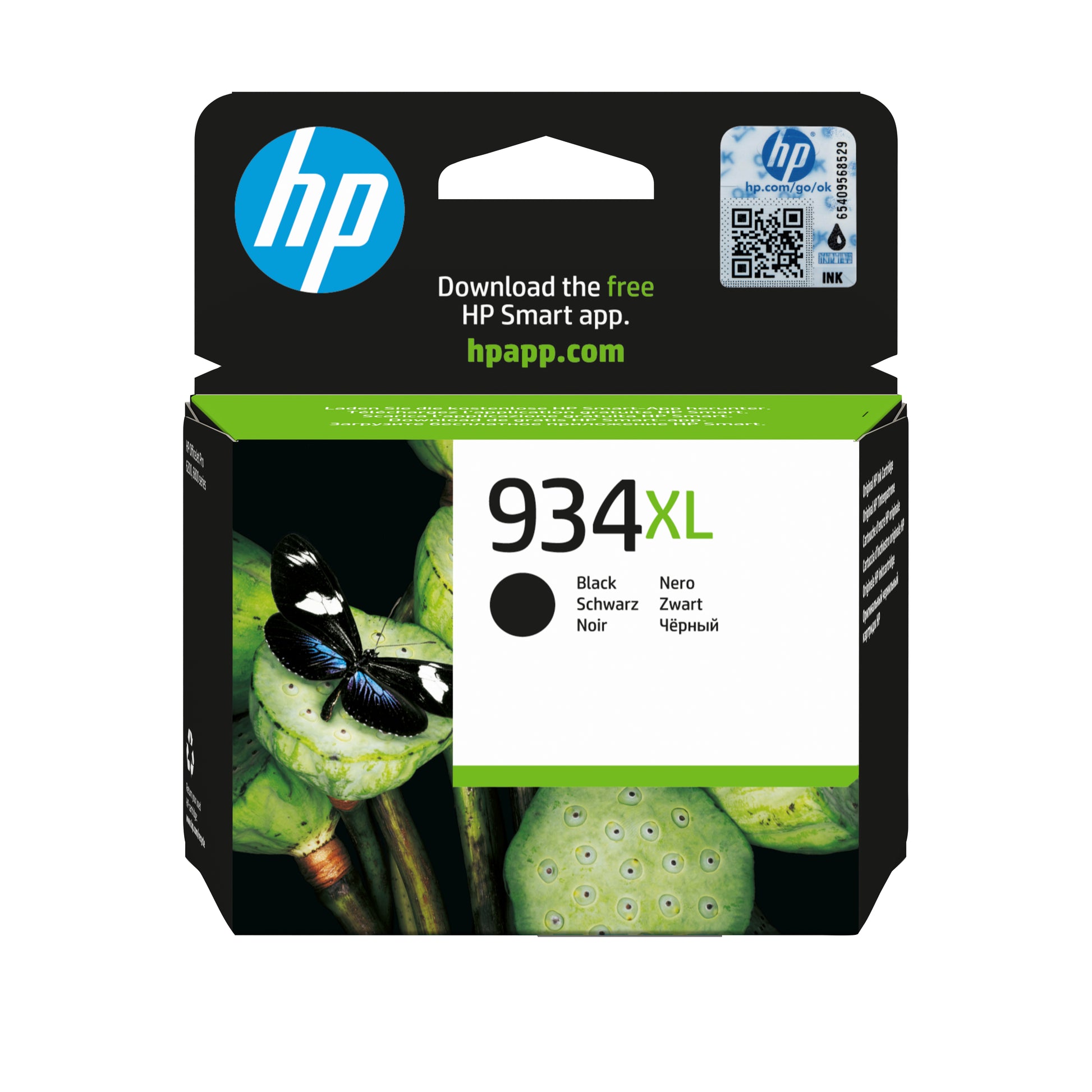 HP 934XL Schwarz Tintenpatrone (Original) – 1'000 Seiten – für HP OfficeJet 6820, OfficeJet Pro 6230 – C2P23AE