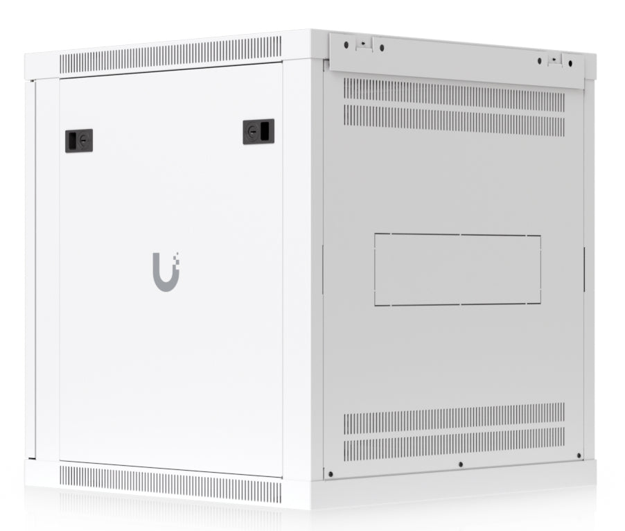 Ubiquiti UACC-Rack-12U-Wand-600-G – 19" Wandverteiler 12U, abschliessbar, 598 × 600 × 639 mm, weiss, Stahl