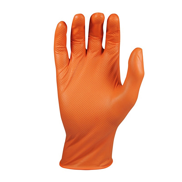 Juba Einweghandschuhe Nitril Grippaz 580OR – Grösse 7 (S), 50 Stück – Orange, Latexfrei, Griffige Oberfläche