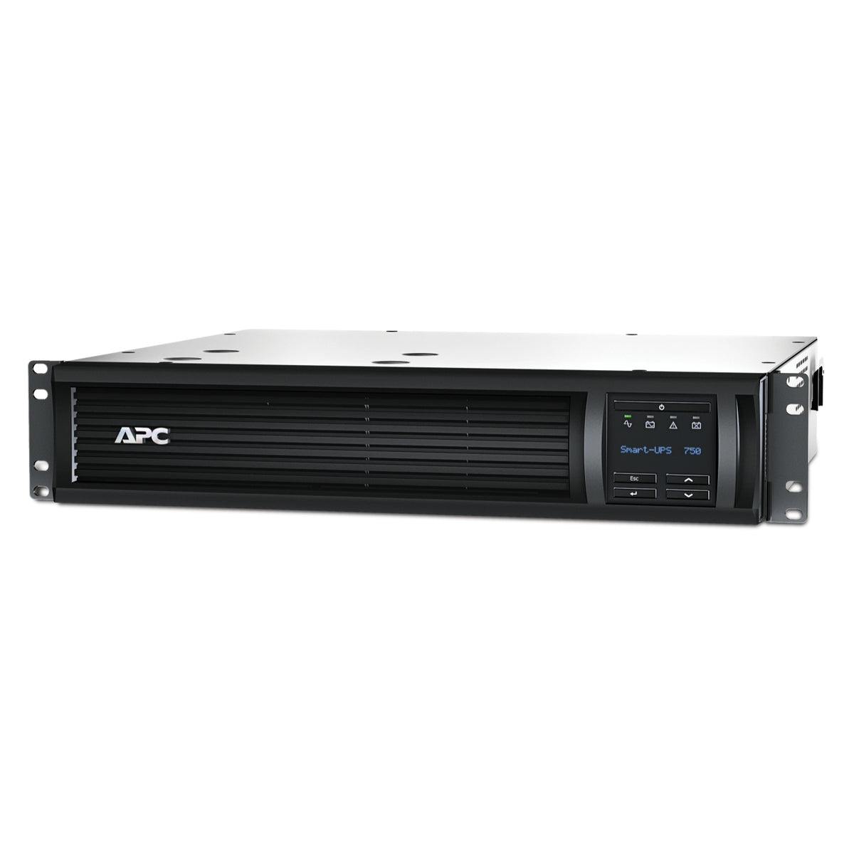 APC Smart-UPS SMT750RMI2UNC USV 0,75 kVA/500 W Line-Interaktiv – Rackmount 2U – C13×4, Eingang IEC C14