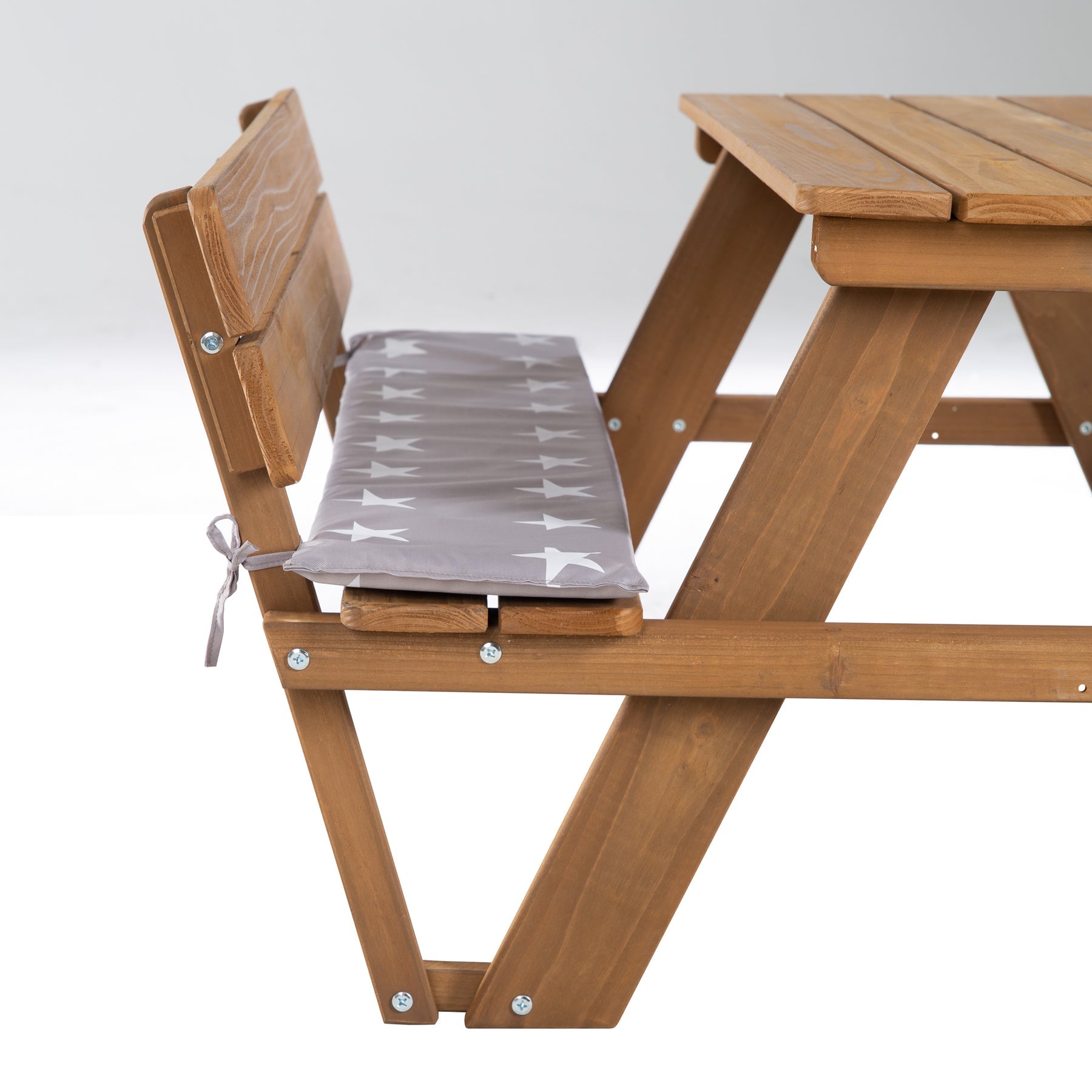 Roba Bistro-Set 1-teilig – Holz – Tisch 89 × 35 × 50,5 cm – für drinnen/draussen