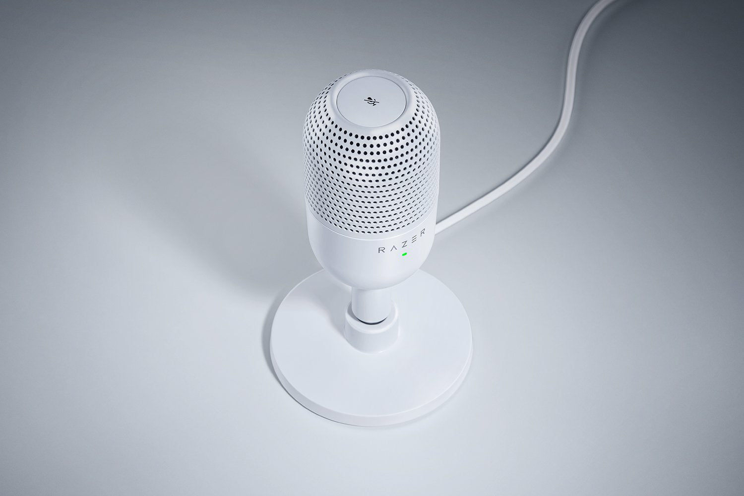 Razer Seiren V3 Mini – Tischmikrofon – USB-C, Superniere, 24 Bit/96 kHz – Weiss