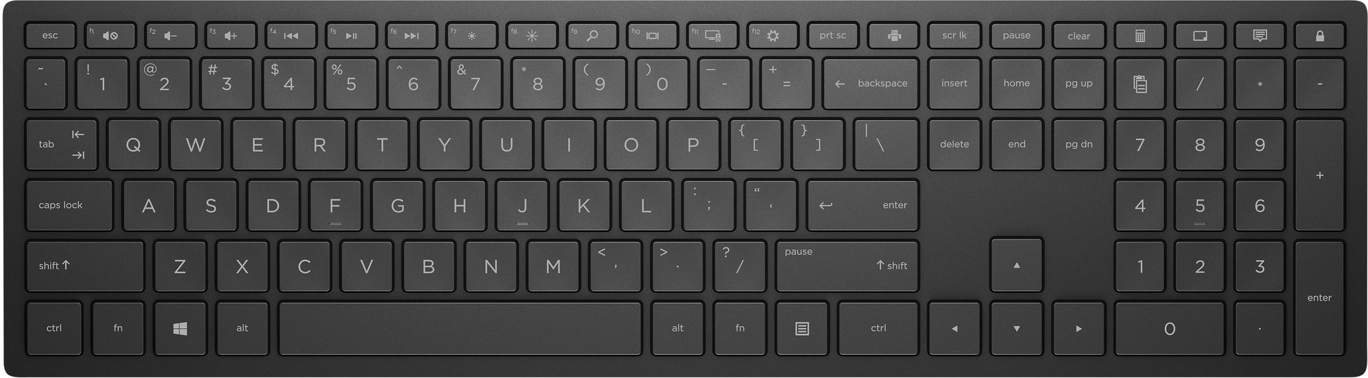 HP Pavilion 600 – Tastatur – 2,4 GHz USB-A (Nano-Empfänger) – Schwarz
