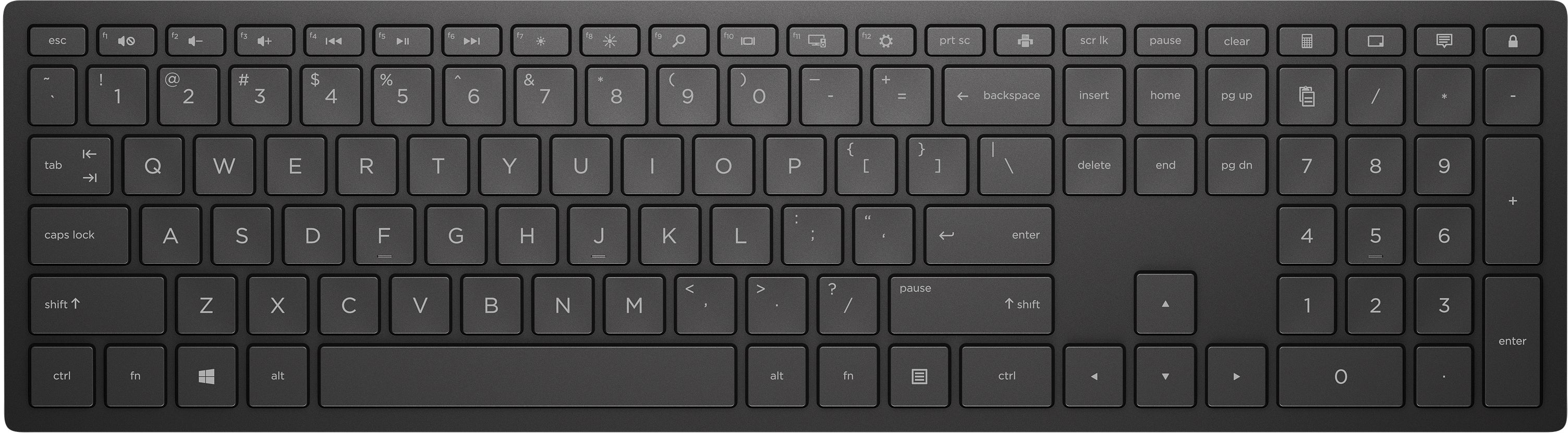 HP Pavilion 600 – Tastatur – 2,4 GHz USB-A (Nano-Empfänger) – Schwarz