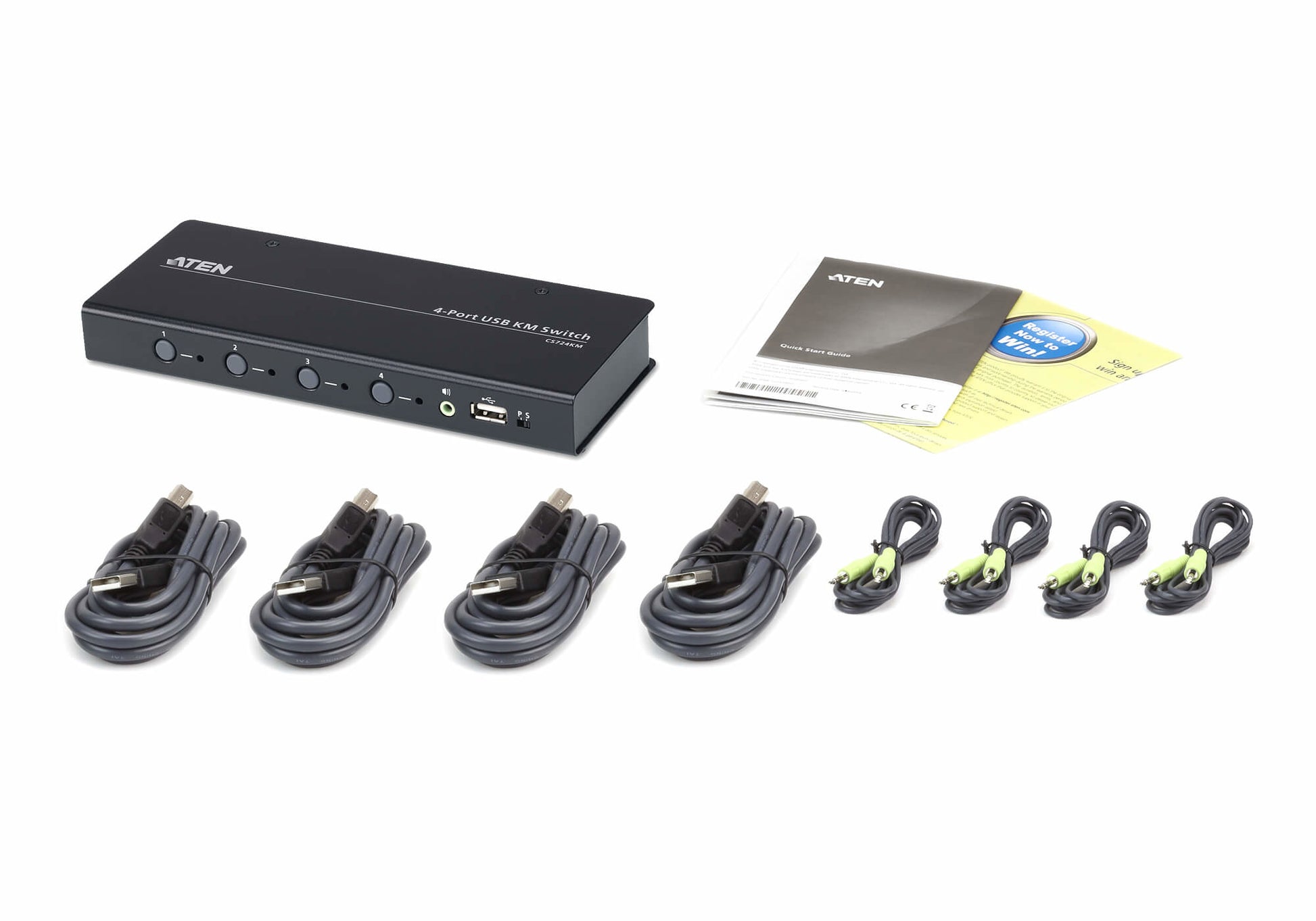 ATEN KVM-Switch 4×1, USB