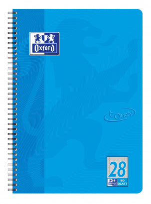 Elba Collegeblock, Karton, 80 Blatt, 4-fach gelocht, perforiert, 90 g/m² – Meerblau, für SCRIBZEE App